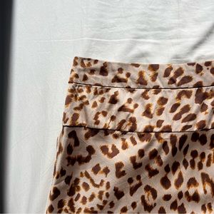 Free People Animal Print Midi Skirt